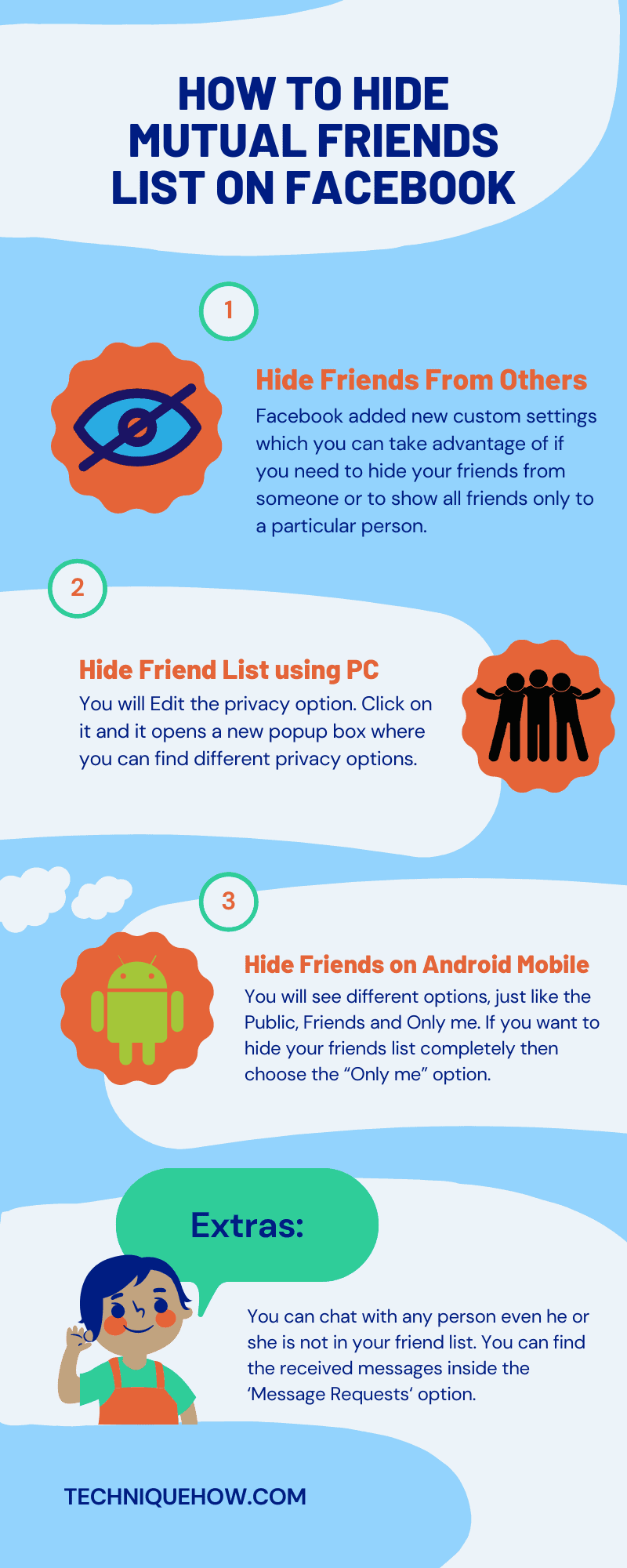Infographic_ Hide Mutual Friends list on Facebook