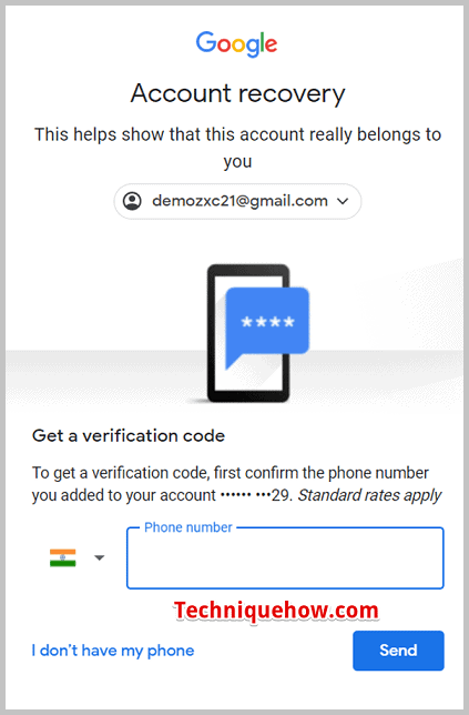  Google account Get a verification code 