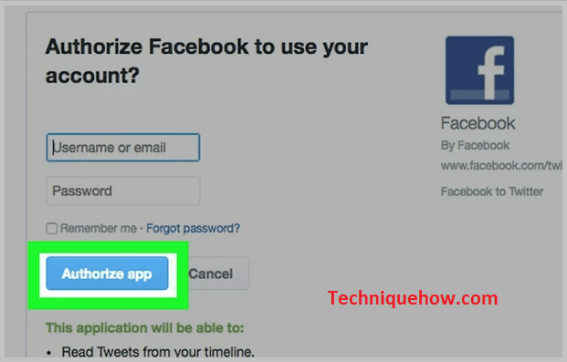 Link twitter with facebook