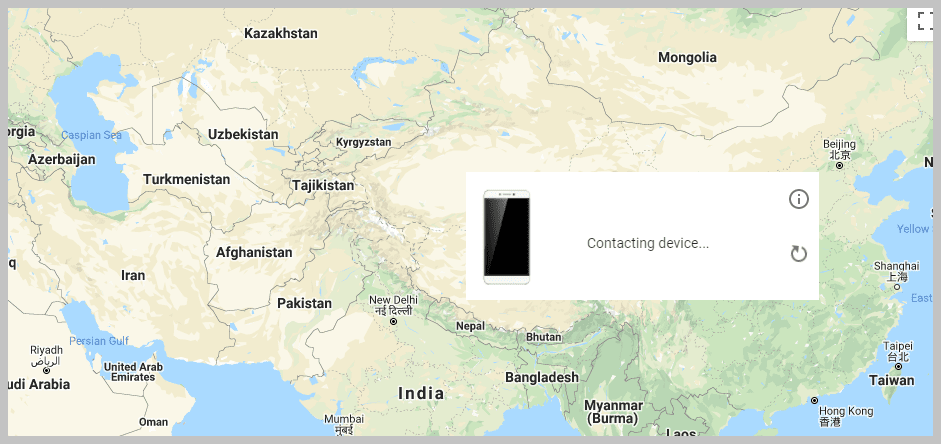 Trace location with map