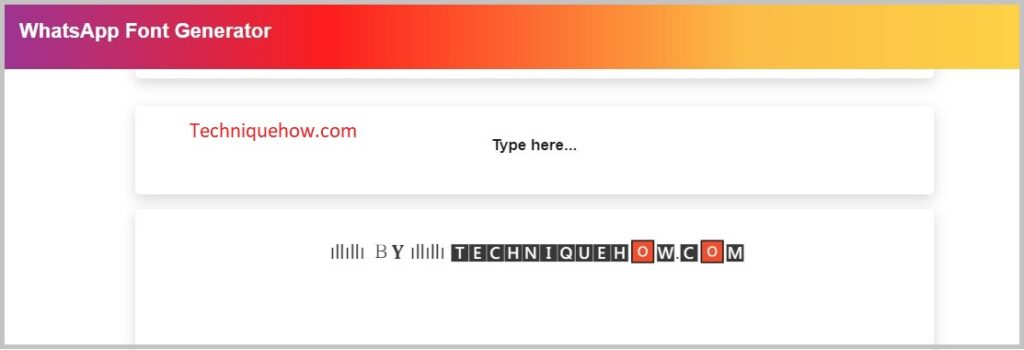whatsapp font generator