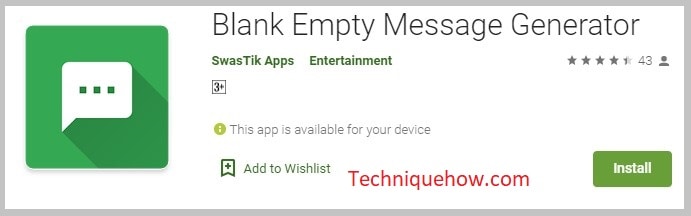Blank-Empty-Message-Generator