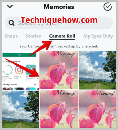Click on Camera Roll