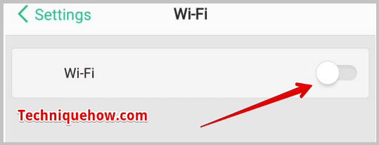 Disable Wi-Fi