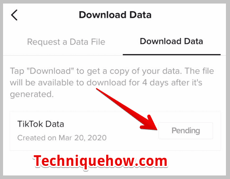 Download tab pending