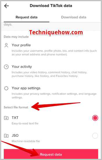 Download your data