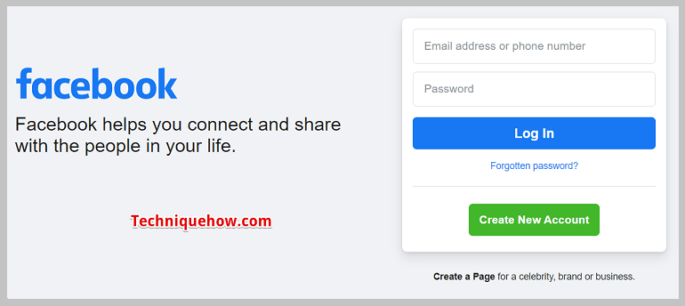 Facebook login account