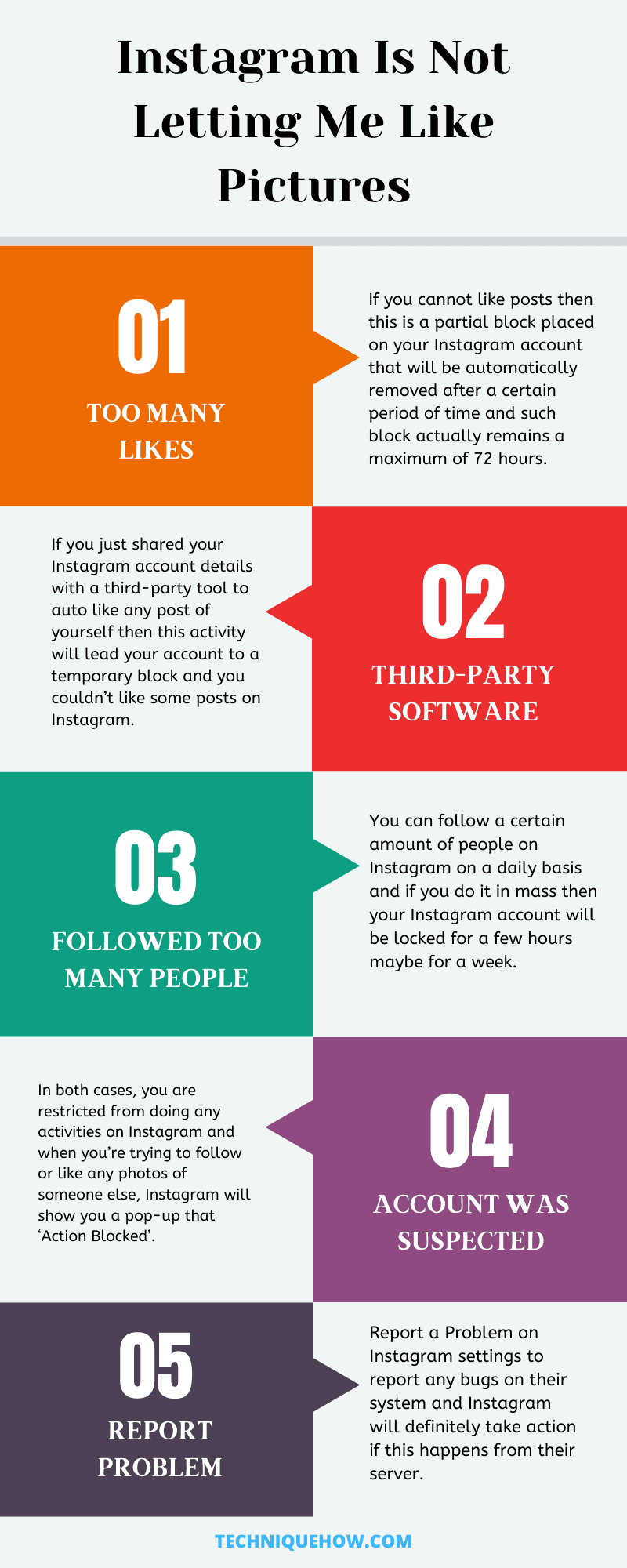 Infographic_Instagram is not letting me like pictures