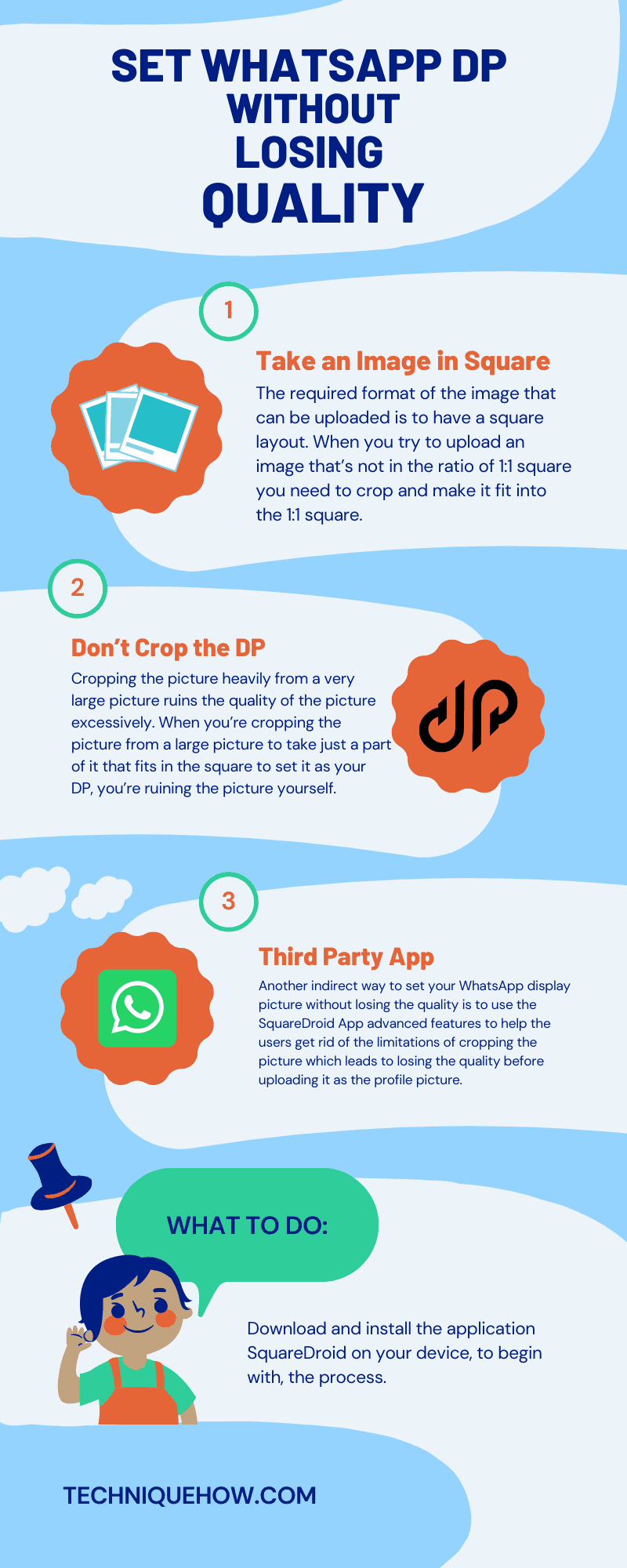 Infographic_Set WhatsApp DP without Losing Quality