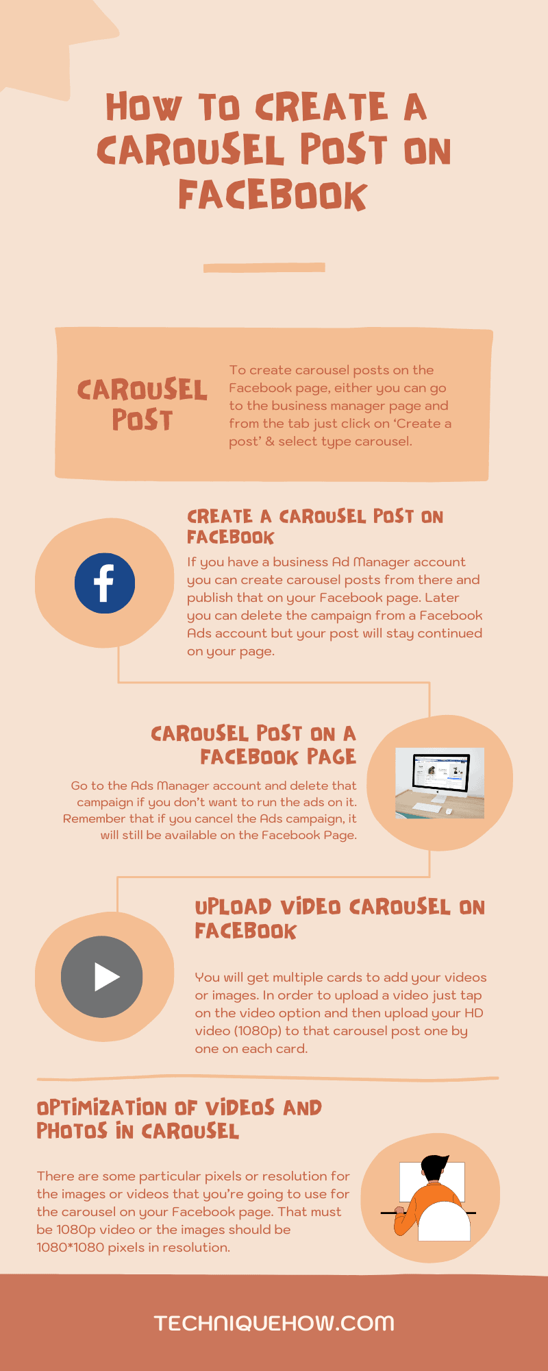 Infographic_create a carousel post on Facebook