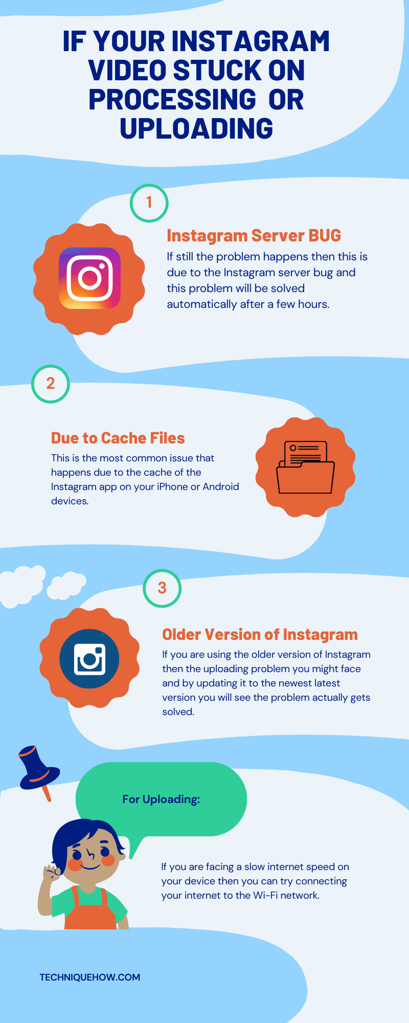 Infographics_If your Instagram Video Stuck on Processing  or Uploading