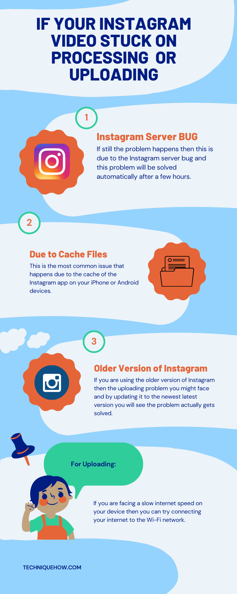 Infographics_If your Instagram Video Stuck on Processing or Uploading