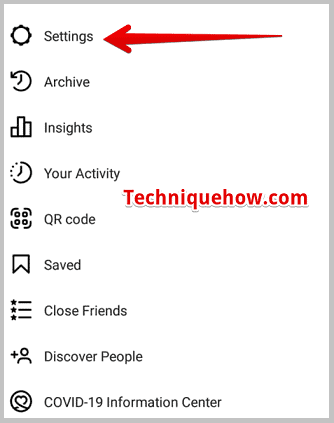 Instagram setting