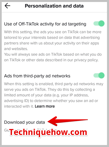 Personalize and data