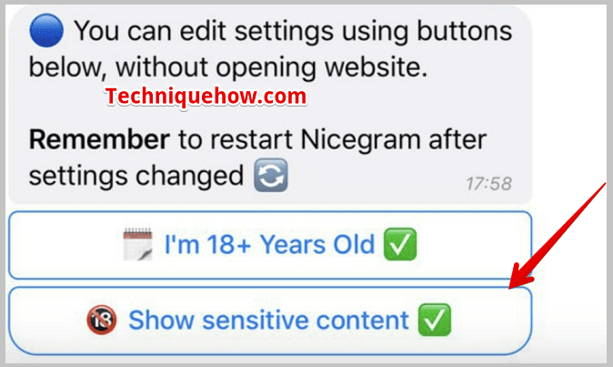 Sensitive content