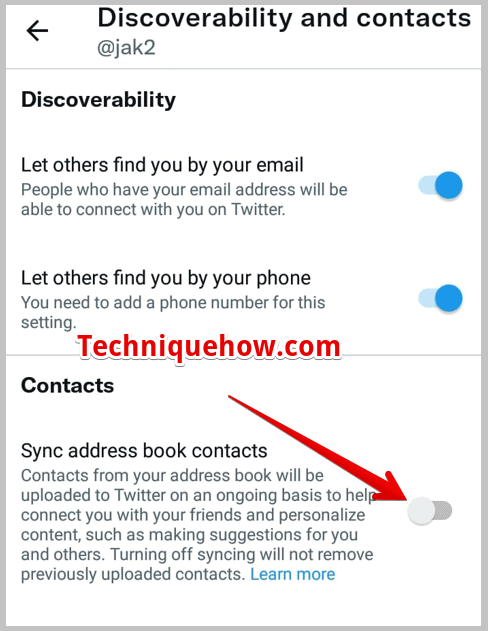 Sync address book contacts