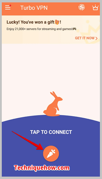 Tap To Connect orange color symbol