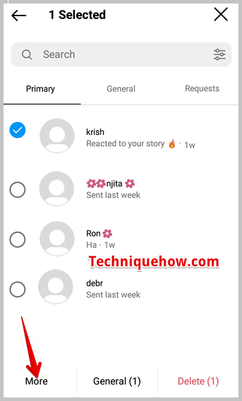 Tap on โmoreโ
