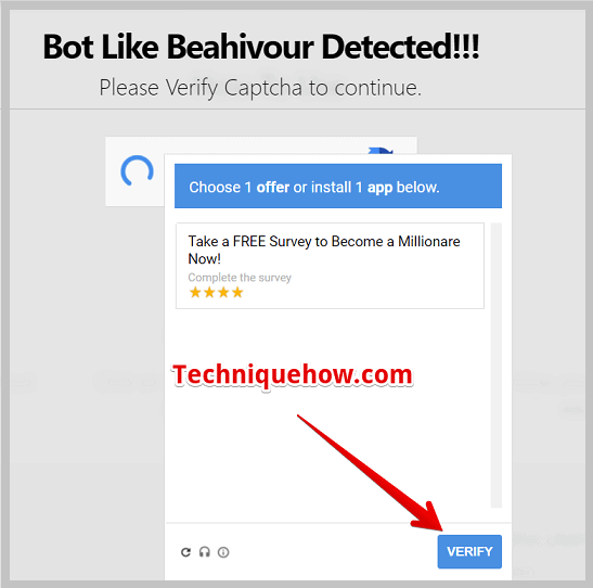 captcha to verify that you are not a robot