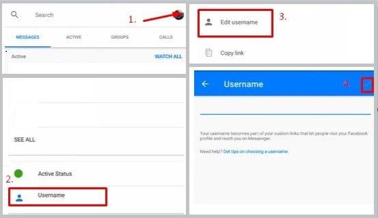 change username on Messenger
