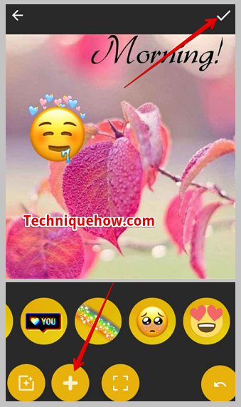 choose a filter, sticker to edit