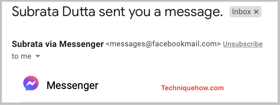 facebook email notification