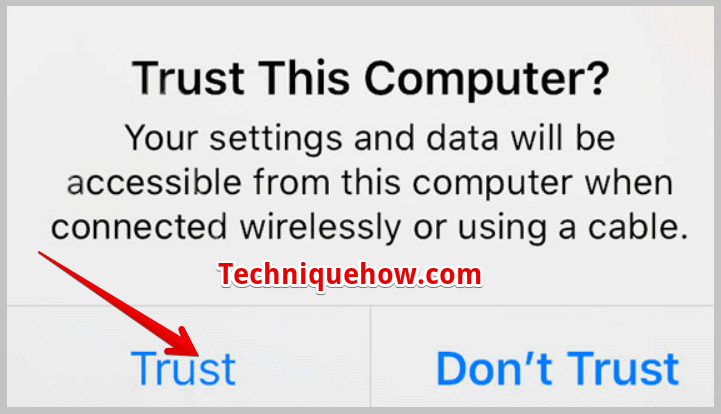 iCloud backup Trust
