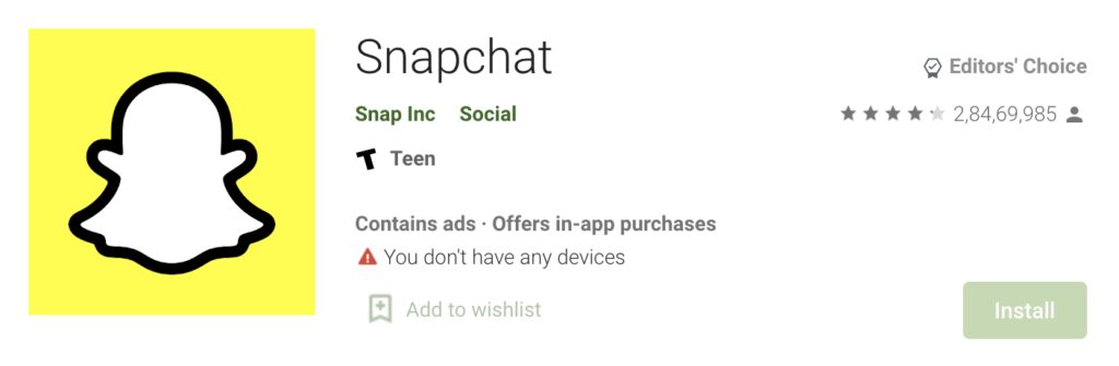 snapchat app reinstall