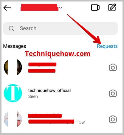 Click on Requests