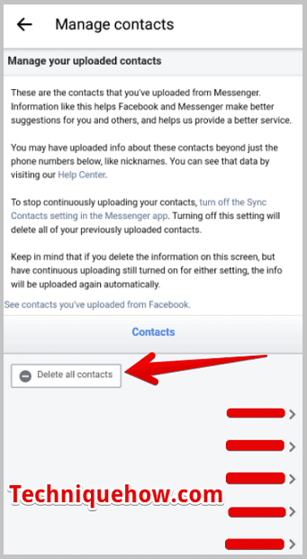 Delete All Contacts