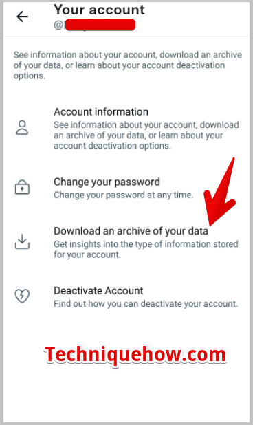 Download an archive of your data