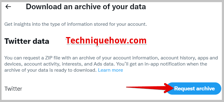 Download your data