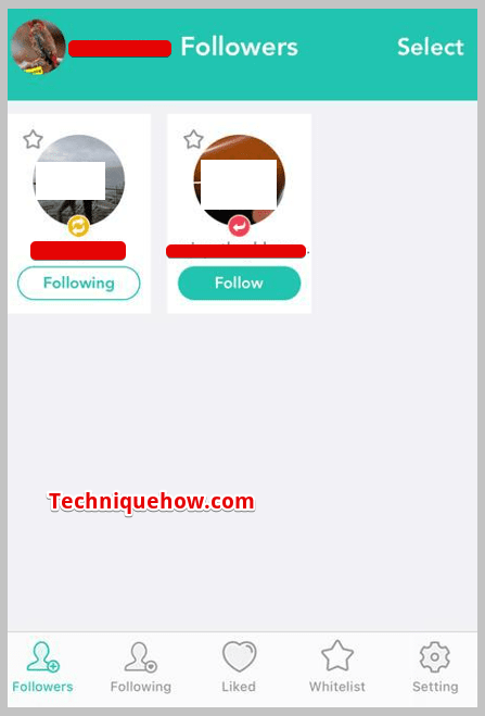 Followers interface