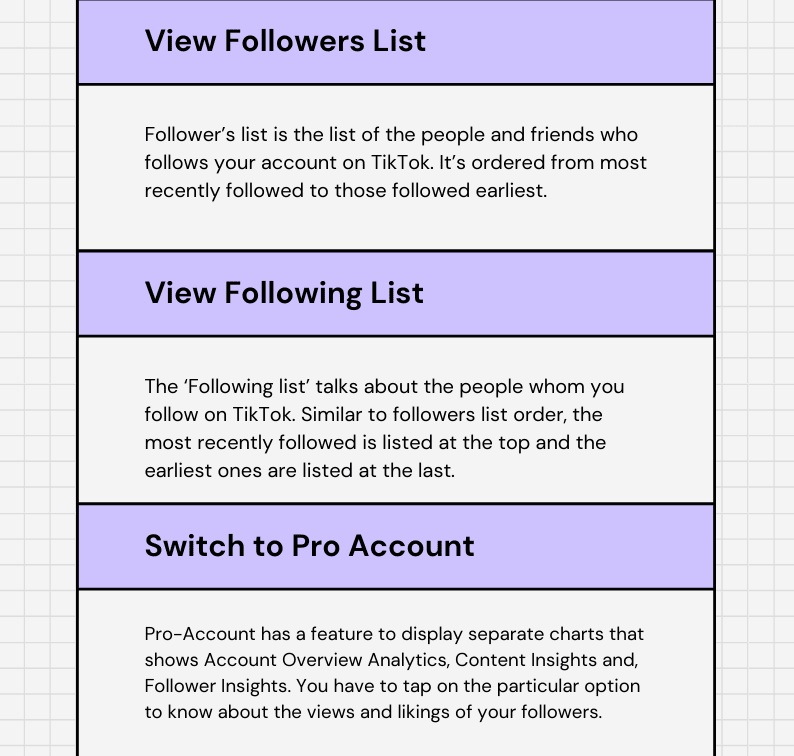 Info_View Your TikTok Followers List