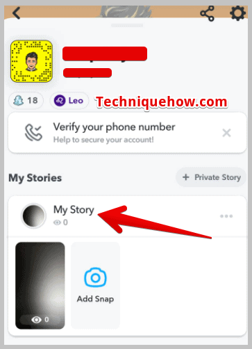 My Story snapchat