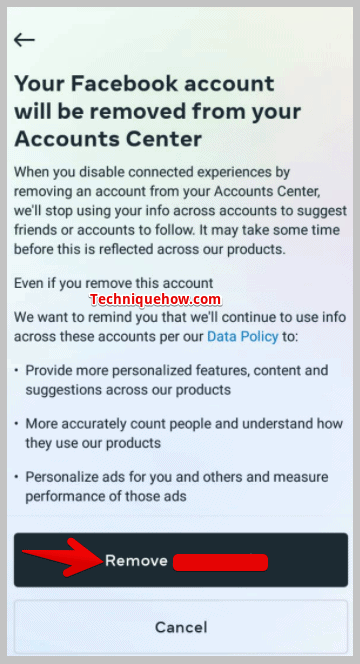 Remove user's name