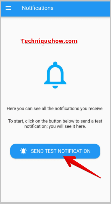 SENT TEST NOTIFICATION