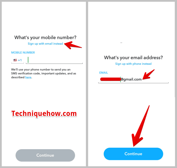 Sign up with email instead