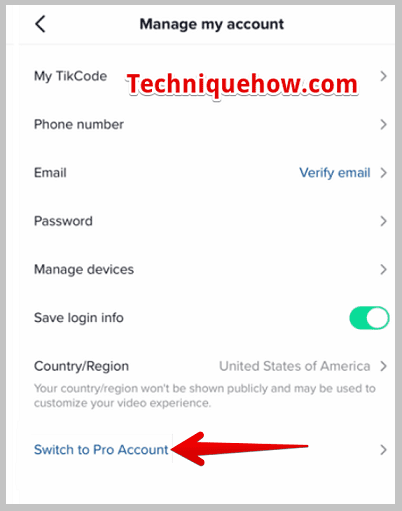 Switch to Pro Account