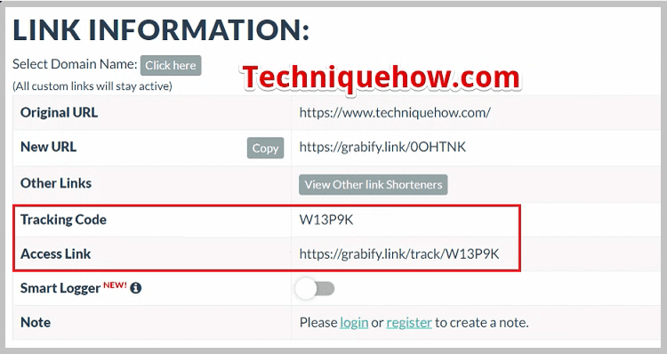 copy tracking code