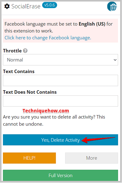 Yes, Delete Activity