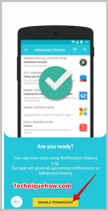 click on Enable Permission