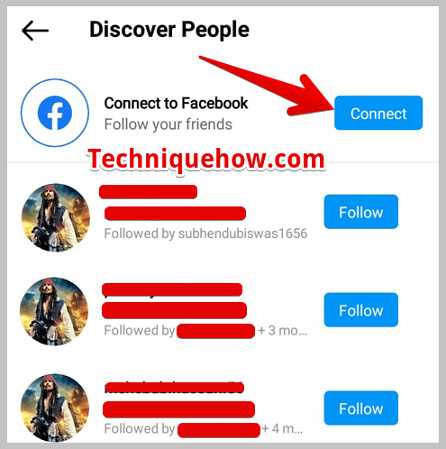 connect to facebook account