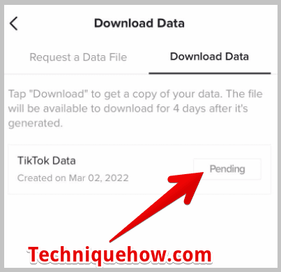 download data pending