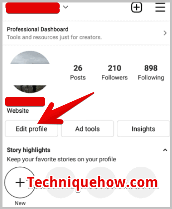 edit profile