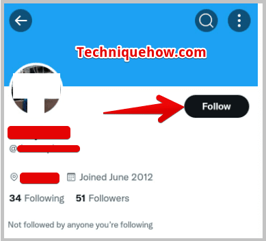 follow button on twitter