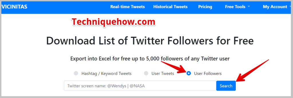follower’s list on twitter