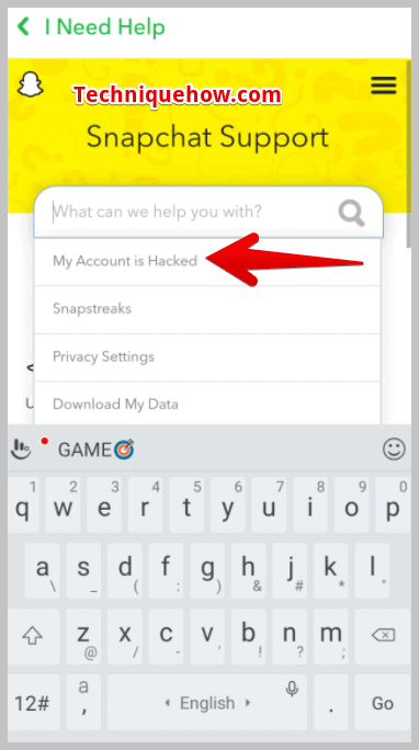 option My Account is Hacked