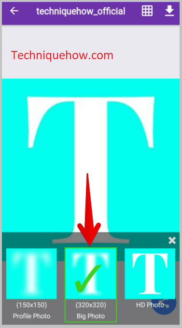 profile picture enlarged size