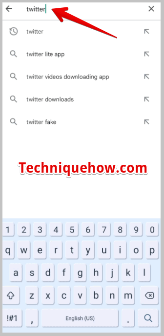 search for Twitter